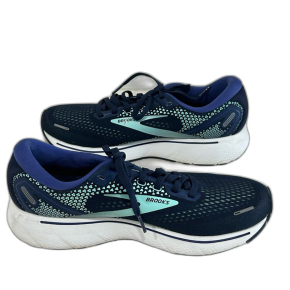 Brooks Sneakers Shoes Women’s Size 8.5M Color Blue Sea Green Ghost 14 Running - Picture 7 of 11